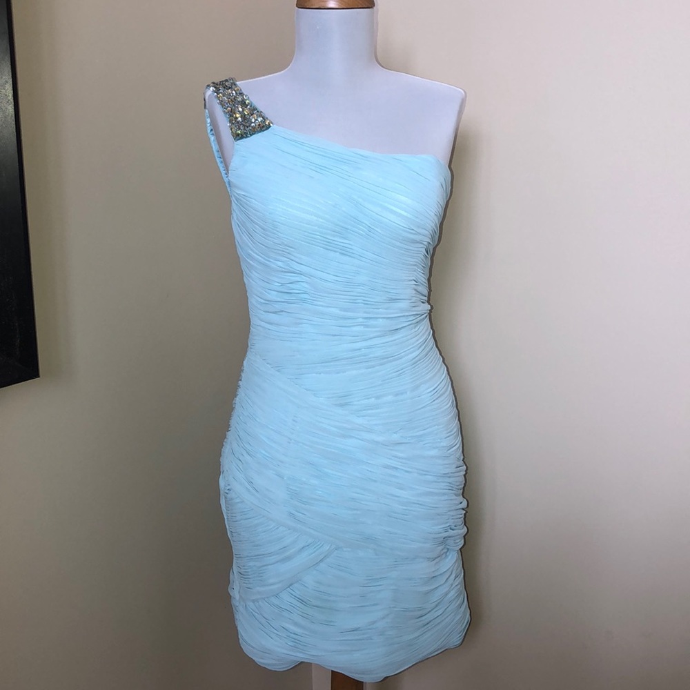Ruched formal mini dress (size 6)